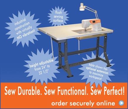 sewing tables adjustable industrial recreational hobby